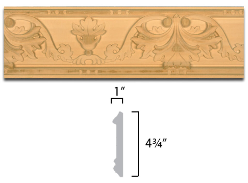 Modified Acanthus Leaf Crown Moulding